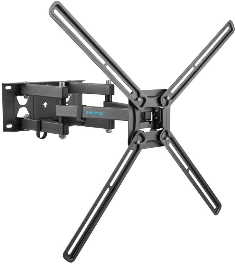 Кронштейн для телевизора Kromax CORBEL-9, 32-75", настенный, поворот и наклон,  титан [90593]